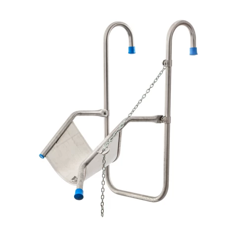 Регулируема опора за главата на едър рогат добитък, предназначена за процедури