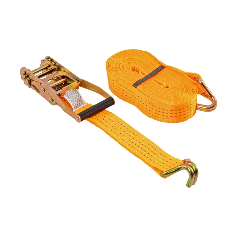 Колан за укрепване на товари с тресчотка, оранжев, 4000 кг, 50 мм × 10 м