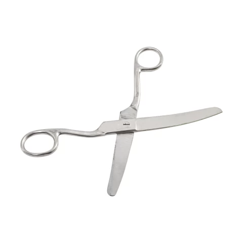 Извита ножица за рязане на превръзки, от неръждаема стомана, 200 мм