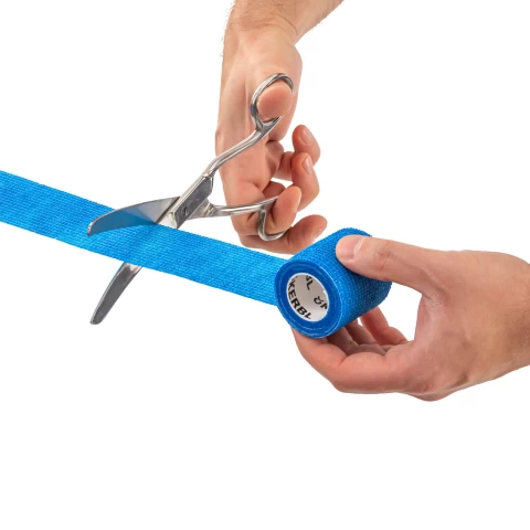 Извита ножица за рязане на превръзки, от неръждаема стомана, 200 мм