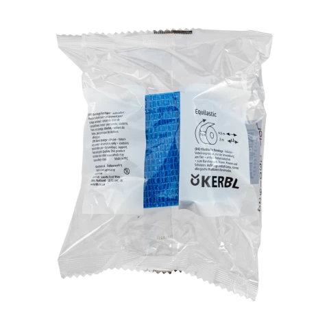 Бинт за копита, Equilastic, син, 450 × 5 см