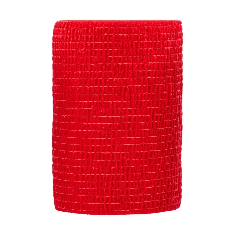 Бинт за копита, Equilastic, червен, 450 × 7,5 см