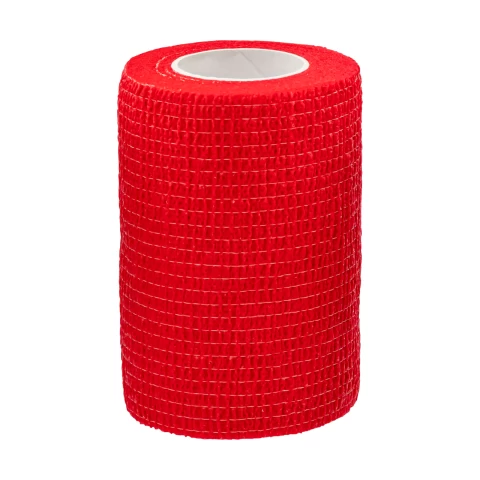 Бинт за копита, Equilastic, червен, 450 × 7,5 см