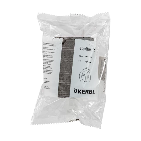 Бинт за копита, Equilastic, черен, 450 × 7,5 см