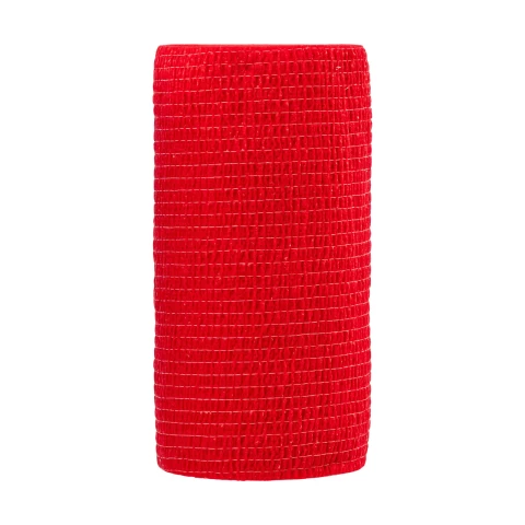 Бинт за копита, Equilastic, червен, 450 × 10 см