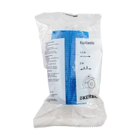 Бинт за копита, Equilastic, син, 450 × 10 см