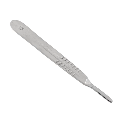 Дръжка за ветеринарен скалпел, № 4, от неръждаема стомана