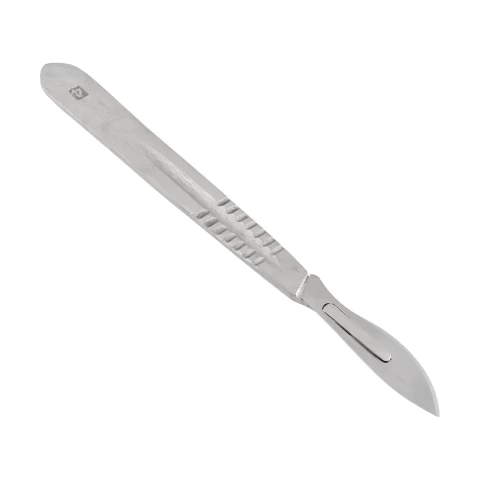 Дръжка за ветеринарен скалпел, № 4, от неръждаема стомана