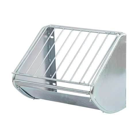 Метална ясла за сено, за монтаж на стена, 60 × 53 см