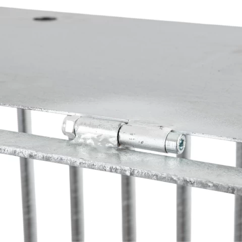 Металнa яслa за сено, за монтаж на стена, 81 × 114 см