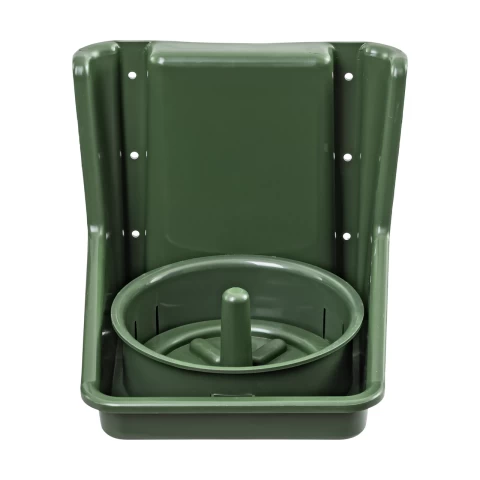 Поставка за сол с кръгла вложка, тъмнозелена