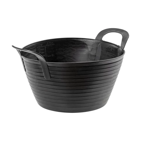 Гъвкава пластмасова кофа, Flexbag, черна, 12 литра