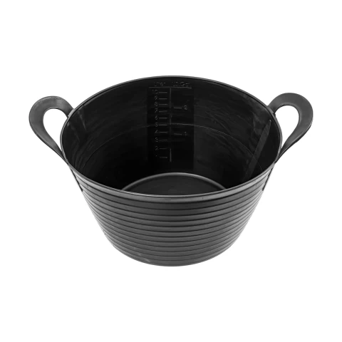 Гъвкава пластмасова кофа, Flexbag, черна, 12 литра