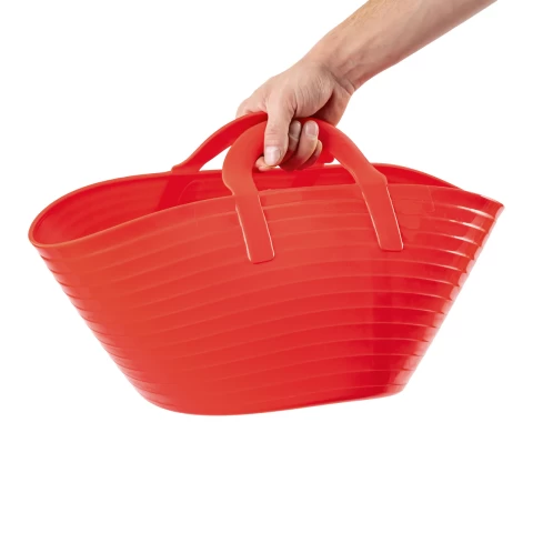 Гъвкава пластмасова кофа, Flexbag, червена, 12 литра