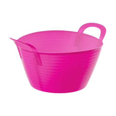 Гъвкава пластмасова кофа, Flexbag, розова, 12 литра