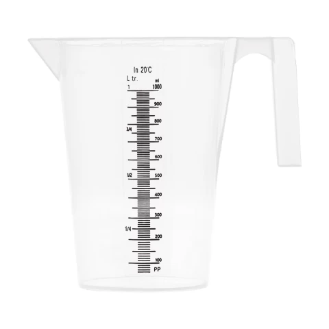 Мерителна кана, пластмасова, 1 литър