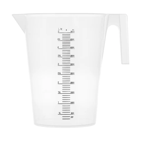 Мерителна кана, пластмасова, 5 литра