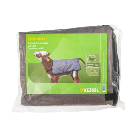 Одеяло за телета, водоустойчиво, сиво, 80 × 70 см