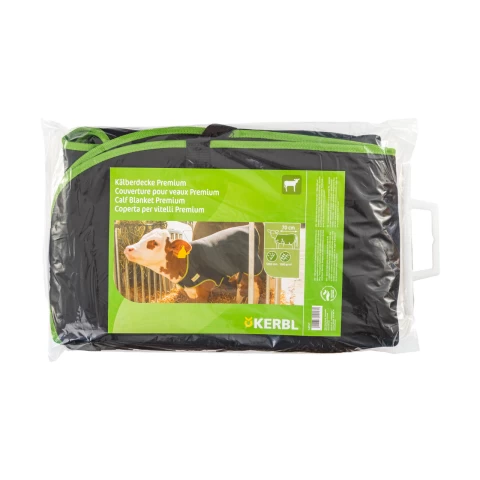 Одеяло за телета, премиум, топлоизолиращо, водоустойчиво, черно, 70 × 70 см
