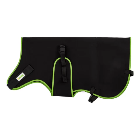 Одеяло за телета, премиум, топлоизолиращо, водоустойчиво, черно, 80 × 70 см