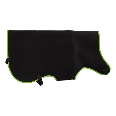 Одеяло за телета, премиум, топлоизолиращо, водоустойчиво, черно, 80 × 70 см