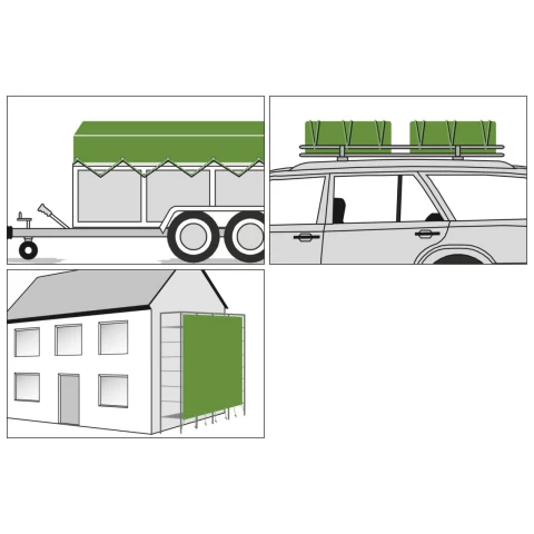 Защитно покривало, PolyGuard, 210 г/м², 5 × 3 м