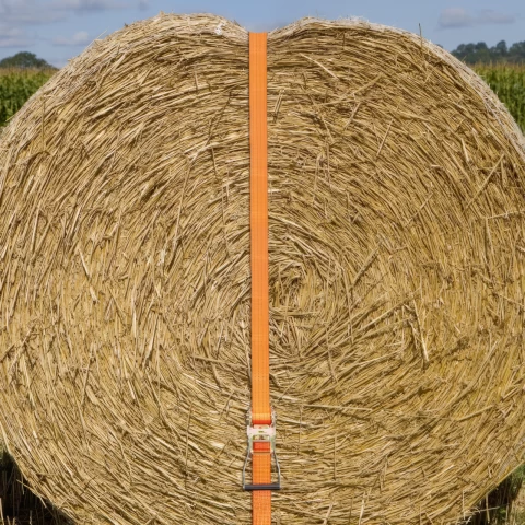 Колан за укрепване на товари с тресчотка, оранжев, 4000 кг, 50 мм × 10 м