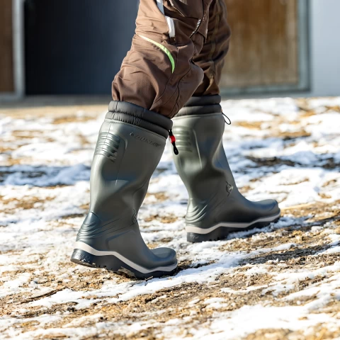 Зимни гумени ботуши, Dunlop Blizzard, зелени, 43 :: 43