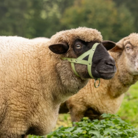 Кожен оглавник за овце и овни, регулируем