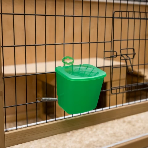 Поилка за зайци, зелена, 500 мл