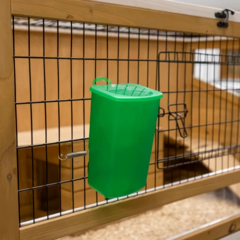 Поилка за зайци, зелена, 1000 мл