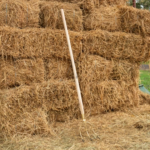 Вила за сено и бали, с три рога, без дръжка, 28 × 21 см