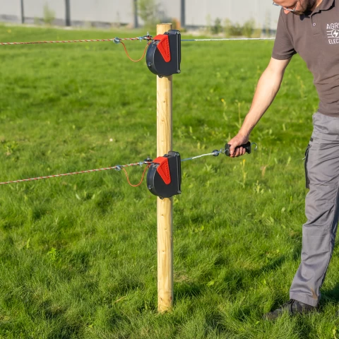 Комплект за врата с шнур за електрическа ограда, Ako Flexigate, 7,5 м