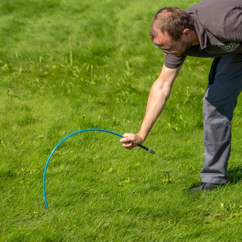 Колче от фибростъкло, AKO Oval Premium, 110 см, синьо