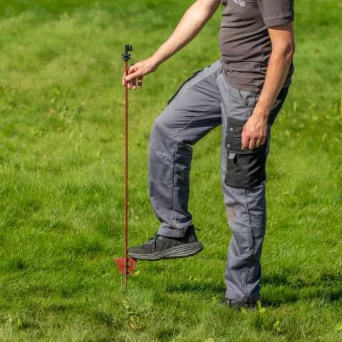 Стоманено колче за електрическа ограда, Ø8 мм × 107 см