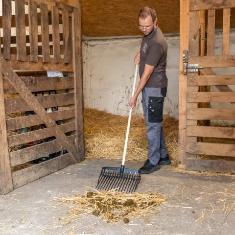 Вила за оборски тор, EcoFork, черна, 40 × 33 cм