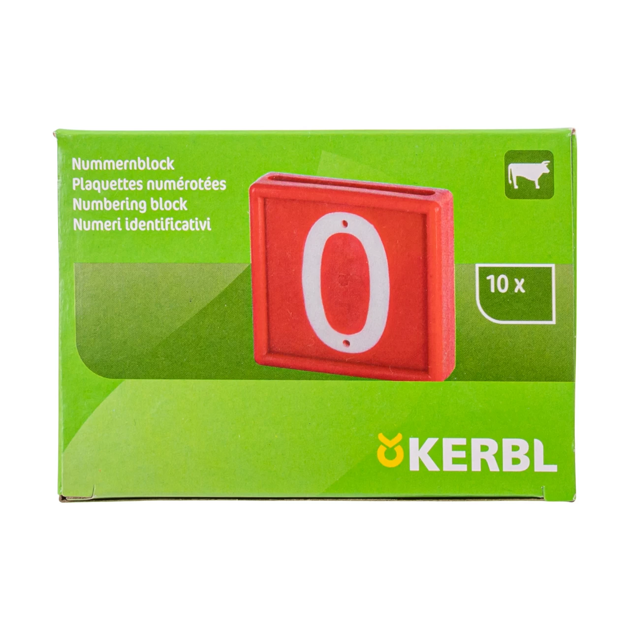 Цифри за маркиращ колан за животни, №0, 10 бр.