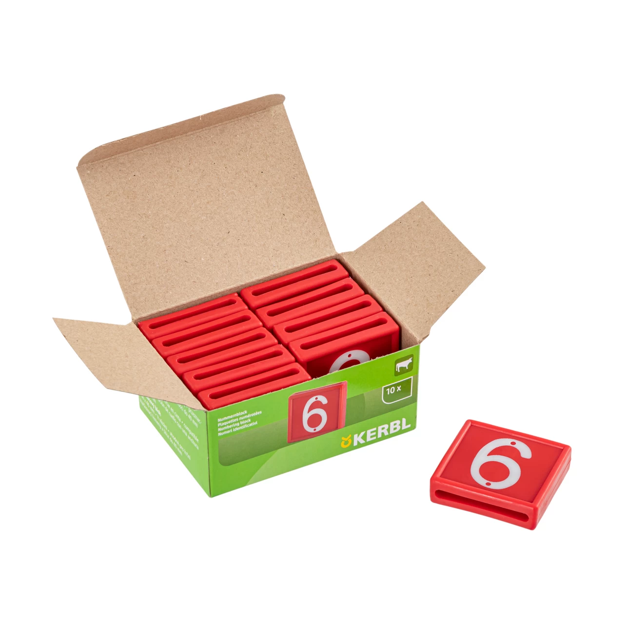 Цифри за маркиращ колан за животни, №6–9, 10 бр.