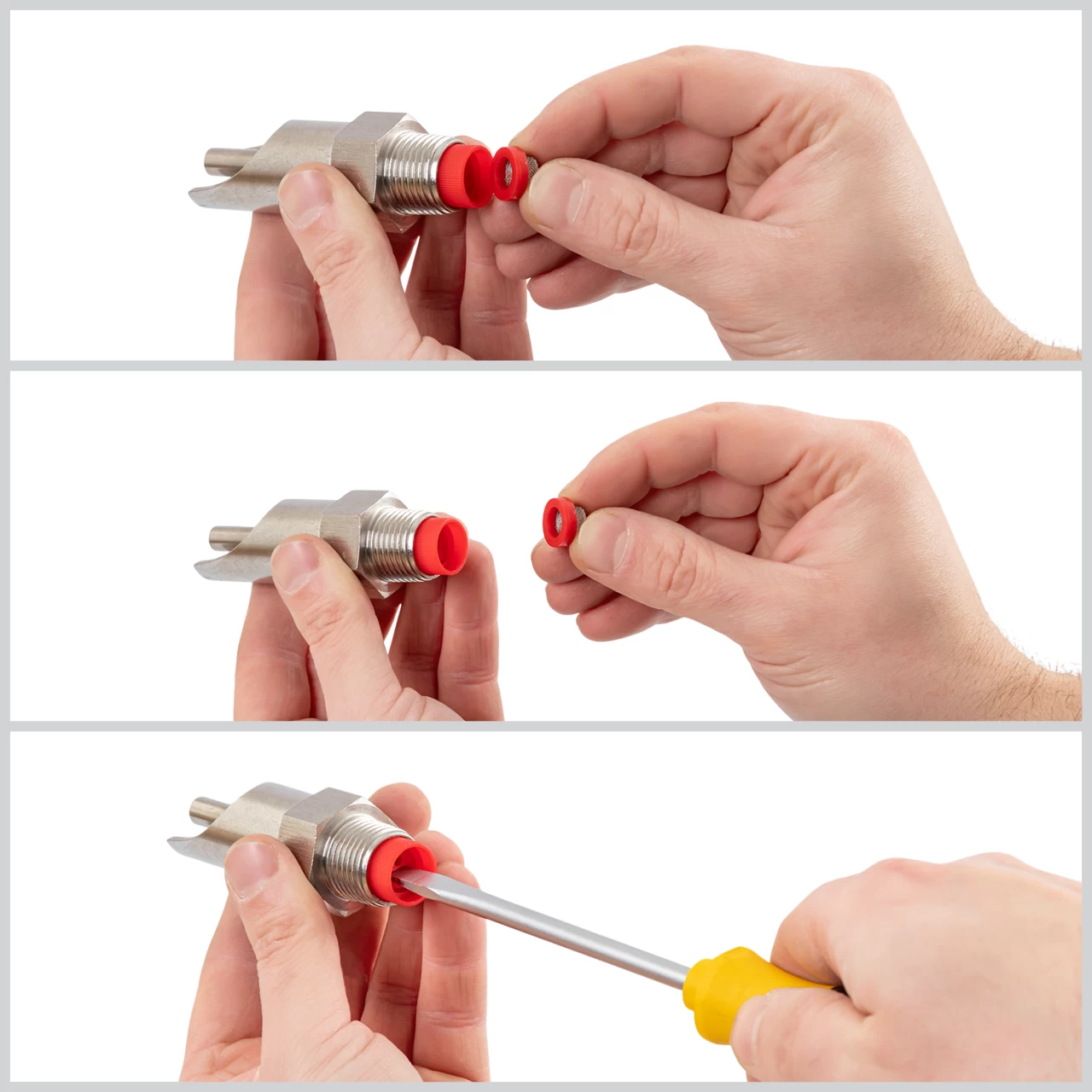 Нипел поилка с резба 1/2", за свине майки, с нипел 3/4"