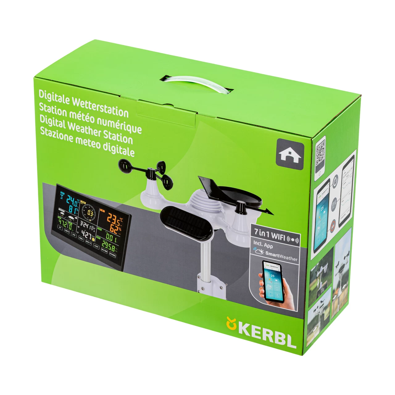 Цифрова метеорологична станция, 7 в 1 с WiFi свързаност и мобилно приложение