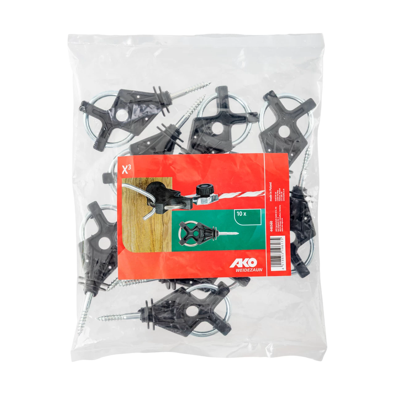 Изолатор за врата X³, с винт за дърво