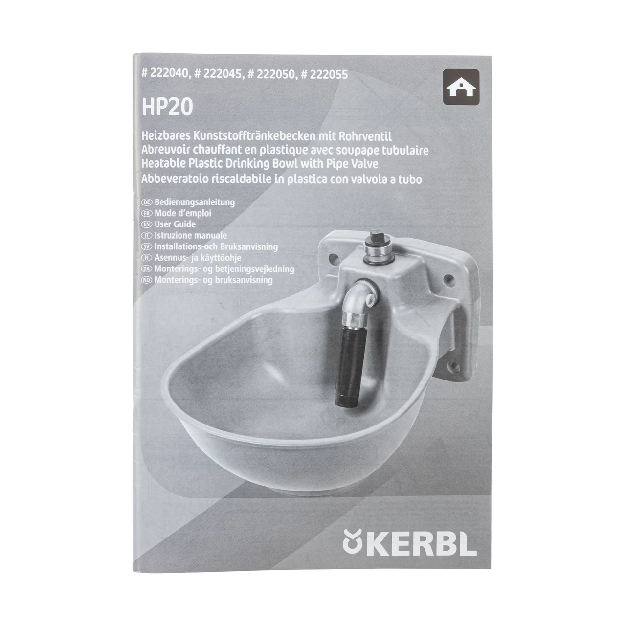 Поилка със защита срещу замръзване, с цилиндричен клапан и нагревателен кабел, 2,8 литра