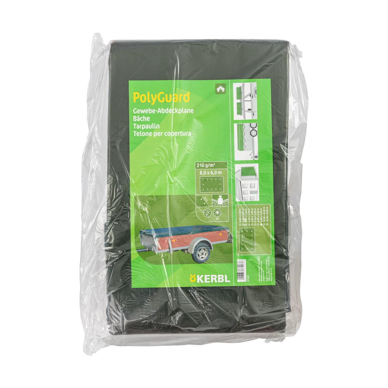 Защитно покривало, PolyGuard, 210 г/м², 8 × 6 м