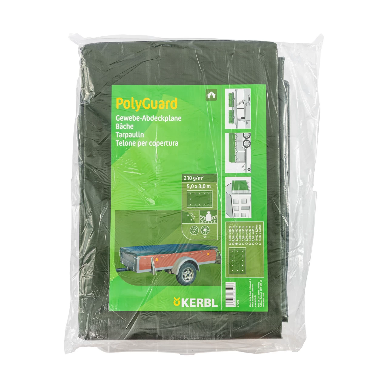 Защитно покривало, PolyGuard, 210 г/м², 5 × 3 м
