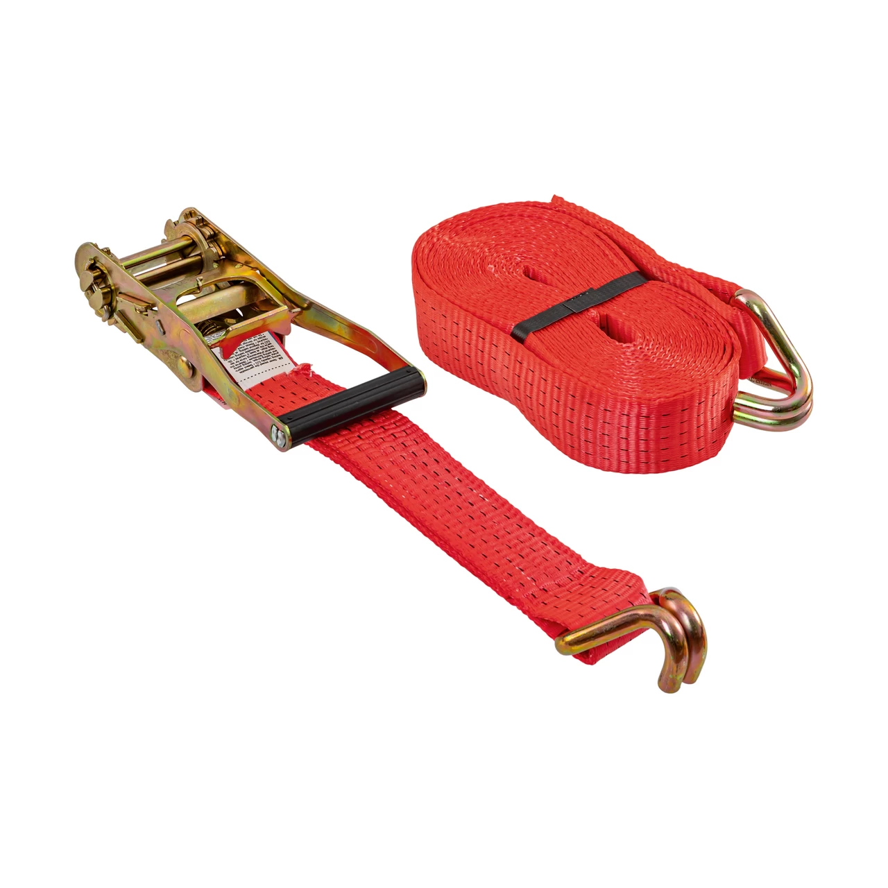 Колан за укрепване на товари с тресчотка, червен, 5000 кг, 50 мм × 8 м