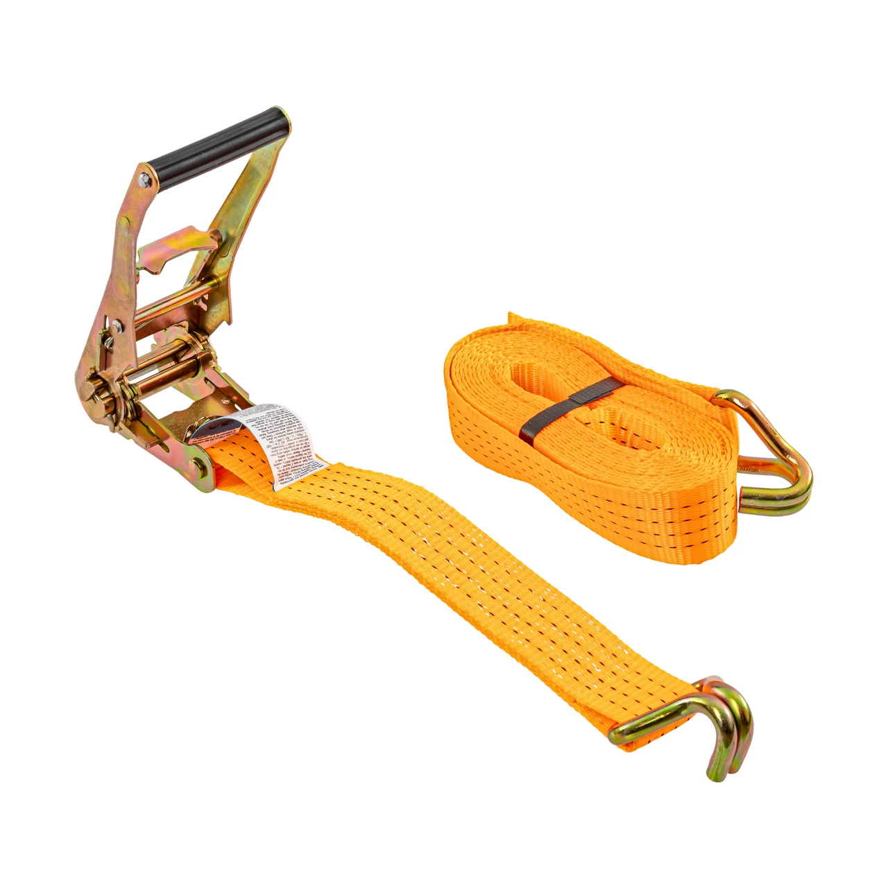 Колан за укрепване на товари с тресчотка, оранжев, 4000 кг, 50 мм × 6 м