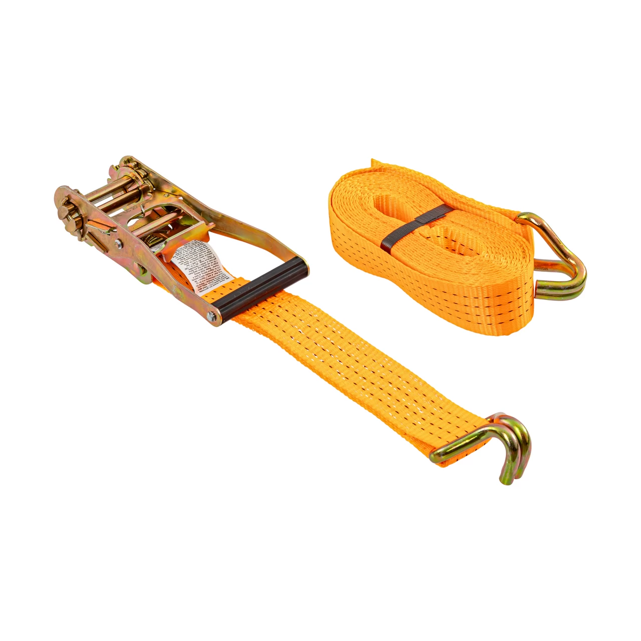 Колан за укрепване на товари с тресчотка, оранжев, 4000 кг, 50 мм × 6 м