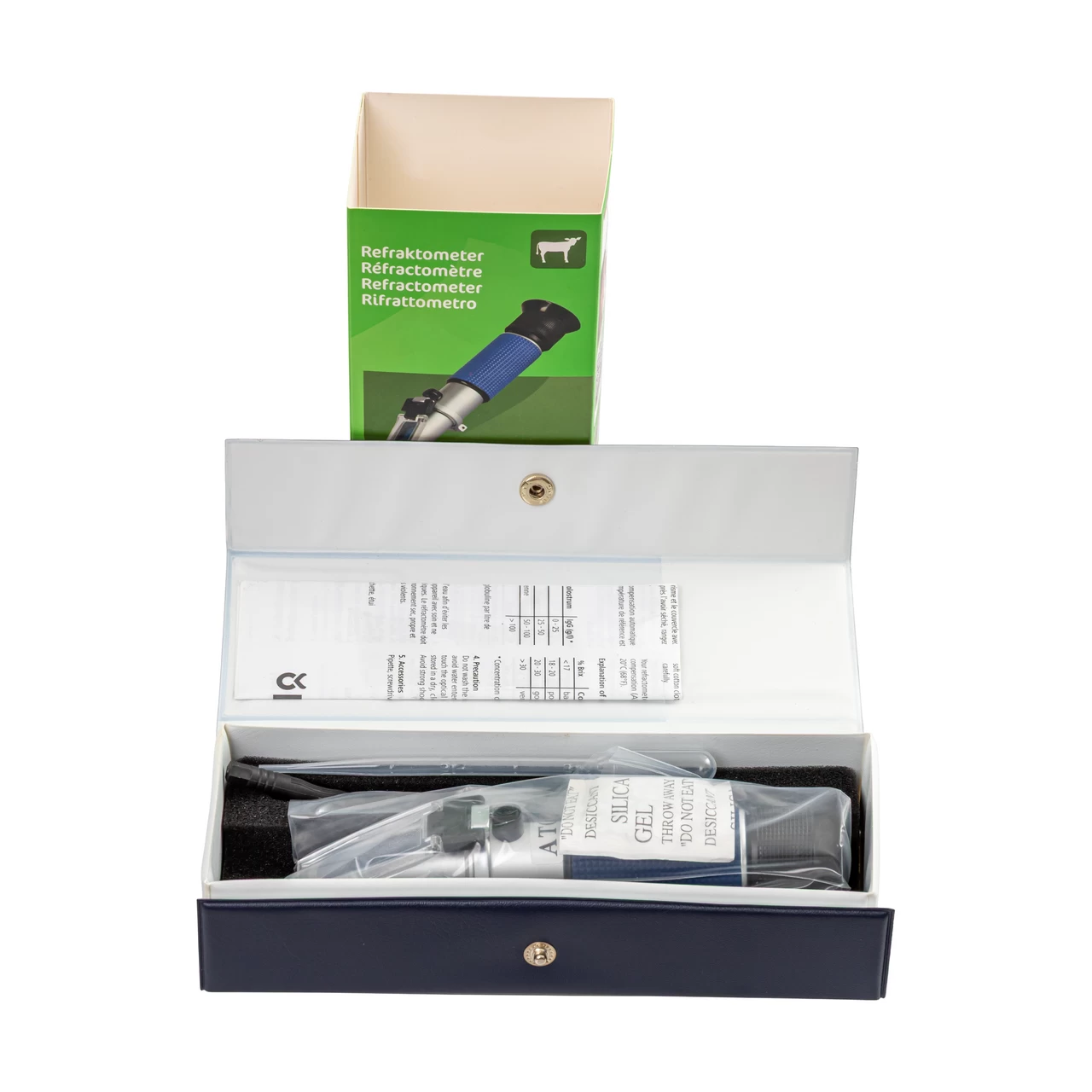 Рефрактометър за измерване на качеството на коластрата