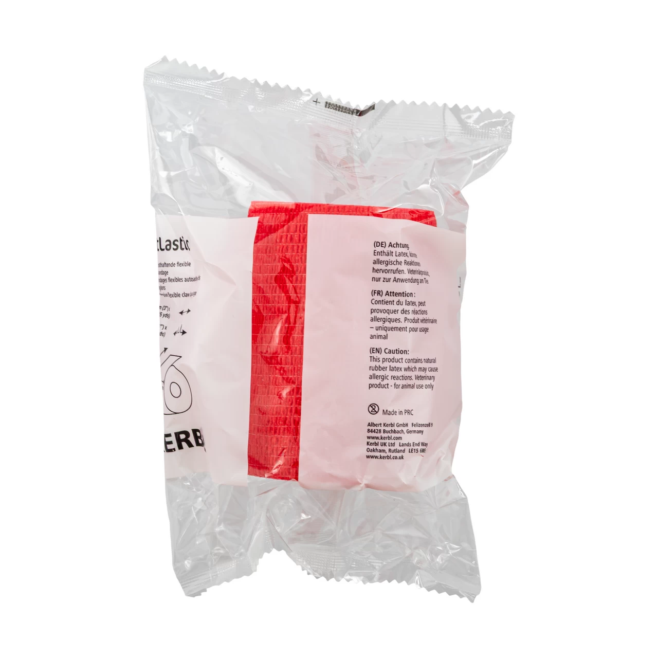 Бинт за копита, Vetlastic, червен, 450 × 7,5 см