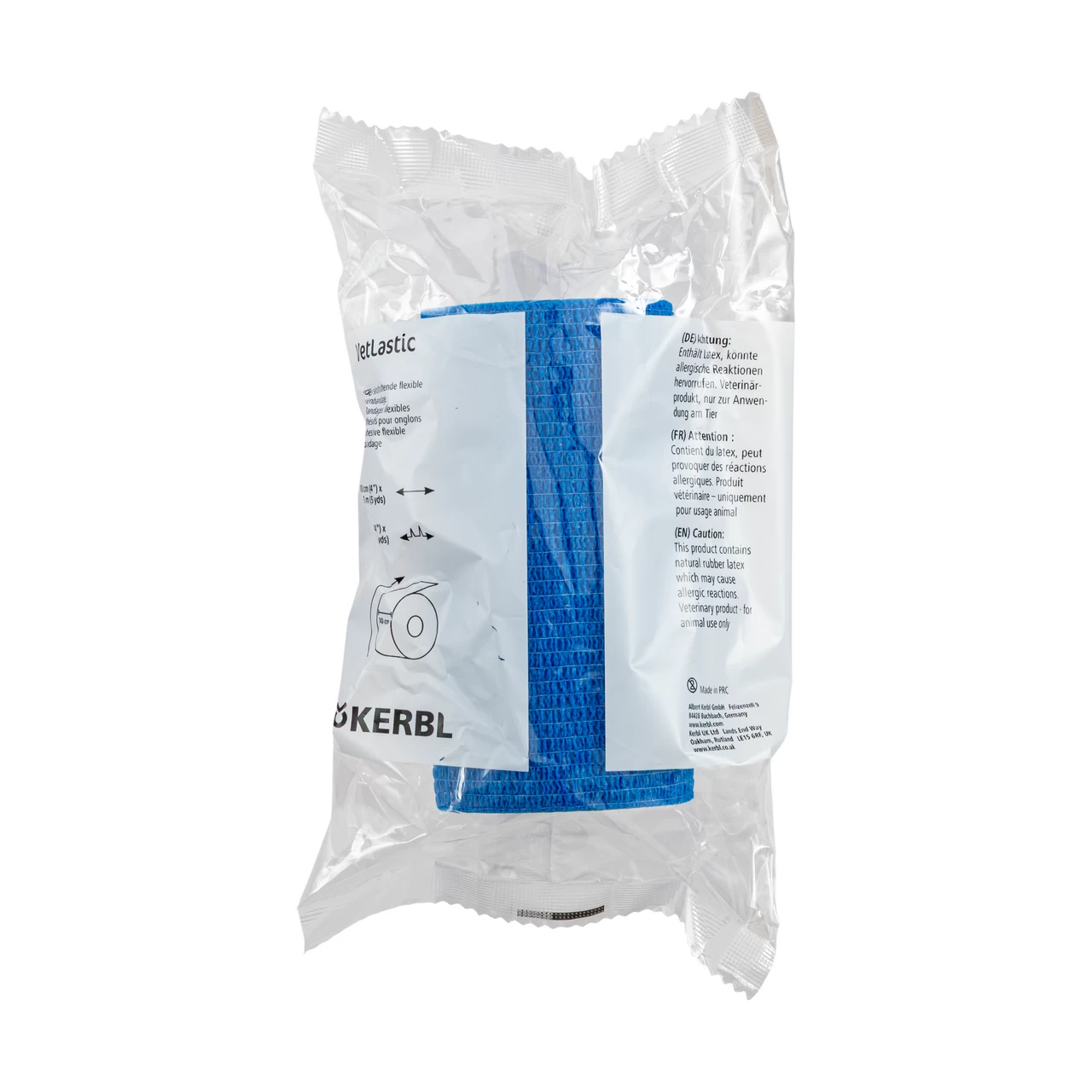 Бинт за копита, Vetlastic, син, 450 × 10 см